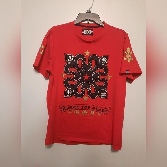 BKYS Bound For Glory TEE Mens S Red - Picture 1 of 4